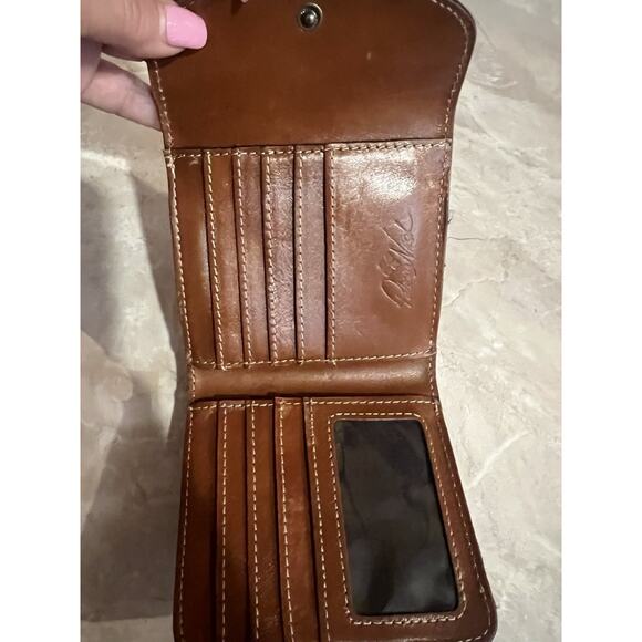 Patricia Nash Reiti Brown Tooled Leather Bifold Wallet - Picture 7 of 13